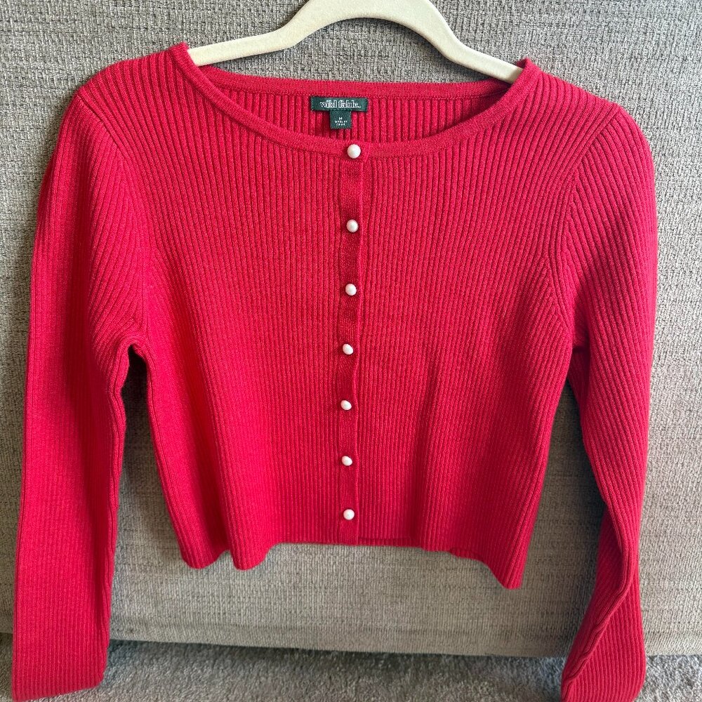 Wild fable pearl button down cardigan